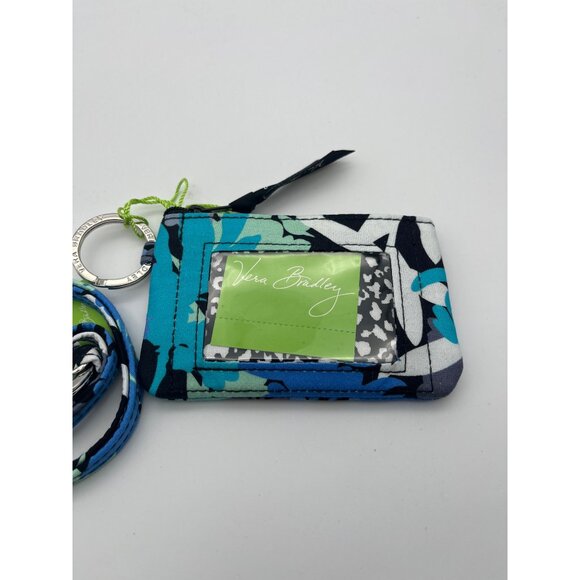Vera Bradley Zip Id Case and Lanyard in Camofloral - Picture 2 of 6